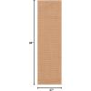 Martha Stewart x SAFAVIEH Area Rug Collection – 4′ x 6′, Red, Sisal & Jute, Farmhouse Style, Ideal for Living Room, Foyer, Bedroom, Accent Space (MSR9501Q)(Beige)