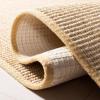 Martha Stewart x SAFAVIEH Area Rug Collection – 4′ x 6′, Red, Sisal & Jute, Farmhouse Style, Ideal for Living Room, Foyer, Bedroom, Accent Space (MSR9501Q)(Blue)