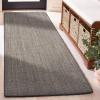Martha Stewart x SAFAVIEH Area Rug Collection – 4′ x 6′, Red, Sisal & Jute, Farmhouse Style, Ideal for Living Room, Foyer, Bedroom, Accent Space (MSR9501Q)(Charcoal)