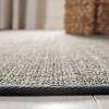 Martha Stewart x SAFAVIEH Area Rug Collection – 4′ x 6′, Red, Sisal & Jute, Farmhouse Style, Ideal for Living Room, Foyer, Bedroom, Accent Space (MSR9501Q)(Charcoal)
