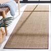 Martha Stewart x SAFAVIEH Area Rug Collection – 4′ x 6′, Red, Sisal & Jute, Farmhouse Style, Ideal for Living Room, Foyer, Bedroom, Accent Space (MSR9501Q)(Light Brown)