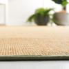 Martha Stewart x SAFAVIEH Area Rug Collection – 4′ x 6′, Red, Sisal & Jute, Farmhouse Style, Ideal for Living Room, Foyer, Bedroom, Accent Space (MSR9501Q)(Natural/Green)