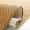 Martha Stewart x SAFAVIEH Area Rug Collection – 4′ x 6′, Red, Sisal & Jute, Farmhouse Style, Ideal for Living Room, Foyer, Bedroom, Accent Space (MSR9501Q)(Natural/Green)