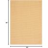 Martha Stewart x SAFAVIEH Area Rug Collection – 4′ x 6′, Red, Sisal & Jute, Farmhouse Style, Ideal for Living Room, Foyer, Bedroom, Accent Space (MSR9501Q)(Natural/White)