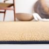 Martha Stewart x SAFAVIEH Area Rug Collection – 4′ x 6′, Red, Sisal & Jute, Farmhouse Style, Ideal for Living Room, Foyer, Bedroom, Accent Space (MSR9501Q)(Natural/Grey)