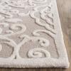 Martha Stewart x SAFAVIEH Area Rug Collection – 4′ x 6′, Whetstone Grey, Handmade Wool, Marais Scroll Design, Ideal for Living Room, Foyer, Bedroom, Accent Space (MSR4324A)(Fledgling)