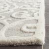 Martha Stewart x SAFAVIEH Area Rug Collection – 4′ x 6′, Whetstone Grey, Handmade Wool, Marais Scroll Design, Ideal for Living Room, Foyer, Bedroom, Accent Space (MSR4324A)(Whetstone Grey)