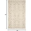 Martha Stewart x SAFAVIEH Area Rug Collection – 4′ x 6′, Whetstone Grey, Handmade Wool, Marais Scroll Design, Ideal for Living Room, Foyer, Bedroom, Accent Space (MSR4324A)(Fledgling)