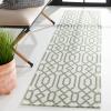 Martha Stewart x SAFAVIEH Area Rug Collection – 5′ x 7′, Green & Ivory, Cotton, Ideal for Living Room, Bedroom, Office, Dining Space (MSR421Y)(Green/Ivory)