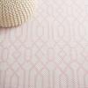 Martha Stewart x SAFAVIEH Area Rug Collection – 5′ x 7′, Green & Ivory, Cotton, Ideal for Living Room, Bedroom, Office, Dining Space (MSR421Y)(Pink/Ivory)