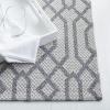 Martha Stewart x SAFAVIEH Area Rug Collection – 5′ x 7′, Green & Ivory, Cotton, Ideal for Living Room, Bedroom, Office, Dining Space (MSR421Y)(Silver/Grey)