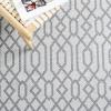 Martha Stewart x SAFAVIEH Area Rug Collection – 5′ x 7′, Green & Ivory, Cotton, Ideal for Living Room, Bedroom, Office, Dining Space (MSR421Y)(Silver/Grey)