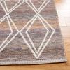 Martha Stewart x SAFAVIEH Area Rug Collection – 5′ x 8′, Blue & Ivory, Handmade Wool, Ideal for Living Room, Bedroom, Office, Dining Space (MSR4652M)(Brown/Grey)