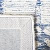 Martha Stewart x SAFAVIEH Area Rug Collection – 5′ x 8′, Charcoal & Ivory, Handmade Wool, Ideal for Living Room, Bedroom, Office, Dining Space (MSR4533H)(Blue/Ivory)