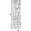 Martha Stewart x SAFAVIEH Area Rug Collection – 5′ x 8′, Charcoal & Ivory, Handmade Wool, Ideal for Living Room, Bedroom, Office, Dining Space (MSR4533H)(Blue/Ivory)