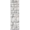 Martha Stewart x SAFAVIEH Area Rug Collection – 5′ x 8′, Charcoal & Ivory, Handmade Wool, Ideal for Living Room, Bedroom, Office, Dining Space (MSR4533H)(Charcoal/Ivory)