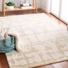 Martha Stewart x SAFAVIEH Area Rug Collection – 5′ x 8′, Charcoal & Ivory, Handmade Wool, Ideal for Living Room, Bedroom, Office, Dining Space (MSR4533H)(Gold/Ivory)