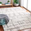 Martha Stewart x SAFAVIEH Area Rug Collection – 5′ x 8′, Charcoal & Ivory, Handmade Wool, Ideal for Living Room, Bedroom, Office, Dining Space (MSR4533H)(Light Grey/Ivory)