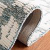 Martha Stewart x SAFAVIEH Area Rug Collection – 5′ x 8′, Charcoal & Ivory, Handmade Wool, Ideal for Living Room, Bedroom, Office, Dining Space (MSR4533H)(Teal/Ivory)