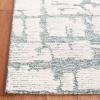 Martha Stewart x SAFAVIEH Area Rug Collection – 5′ x 8′, Charcoal & Ivory, Handmade Wool, Ideal for Living Room, Bedroom, Office, Dining Space (MSR4533H)(Teal/Ivory)