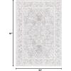 Martha Stewart x SAFAVIEH Area Rug Collection – 5′ x 8′, Ivory & Light Grey, Non-Shedding & Easy Cleaning, Ideal for Living Room, Bedroom, Office, Dining Space (MSR8934B)(Ivory/Light Grey)
