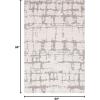 Martha Stewart x SAFAVIEH Area Rug Collection – 5′ x 8′, Light Grey & Ivory, Handmade Wool, Ideal for Living Room, Bedroom, Office, Dining Space (MSR4533F)