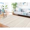 Martha Stewart x SAFAVIEH Area Rug Collection – 5’1″ x 7’6″, Light Grey & White, Non-Shedding & Easy Cleaning, Ideal for Living Room, Bedroom, Office, Dining Space (MSR0787F)