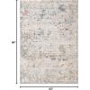 Martha Stewart x SAFAVIEH Area Rug Collection – 5’3″ x 7’6″, Cream & Beige, Non-Shedding & Easy Cleaning, Ideal for Living Room, Bedroom, Office, Dining Space (MSR671A)(Cream/Beige)