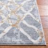 Martha Stewart x SAFAVIEH Area Rug Collection – 5’3″ x 7’7″, Ivory & Turquoise Blue, Non-Shedding & Easy Cleaning, Ideal for Living Room, Bedroom, Office, Dining Space (MSR0957A)(Silver/Ivory)