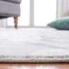Martha Stewart x SAFAVIEH Area Rug Collection – 5’3″ x 7’7″, Ivory & Turquoise Blue, Non-Shedding & Easy Cleaning, Ideal for Living Room, Bedroom, Office, Dining Space (MSR0957A)(Ivory/Grey)