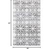 Martha Stewart x SAFAVIEH Area Rug Collection – 5’3″ x 7’7″, Navy & Ivory, Non-Shedding & Easy Cleaning, Ideal for Living Room, Bedroom, Office, Dining Space (MSR0956N)(Grey/Ivory)