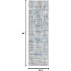 Martha Stewart x SAFAVIEH Area Rug Collection – 5’3″ x 7’7″, Silver & Ivory, Non-Shedding & Easy Cleaning, Ideal for Living Room, Bedroom, Office, Dining Space (MSR0958G)(Denim Blue/Ivory)