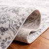 Martha Stewart x SAFAVIEH Area Rug Collection – 5’3″ x 7’7″, Silver & Ivory, Non-Shedding & Easy Cleaning, Ideal for Living Room, Bedroom, Office, Dining Space (MSR0958G)(Charcoal/Ivory)