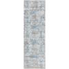 Martha Stewart x SAFAVIEH Area Rug Collection – 5’3″ x 7’7″, Silver & Ivory, Non-Shedding & Easy Cleaning, Ideal for Living Room, Bedroom, Office, Dining Space (MSR0958G)(Denim Blue/Ivory)
