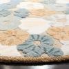 Martha Stewart x SAFAVIEH Area Rug Collection – 6′ Round, Cornucopia Beige, Handmade Wool & Viscose, Ideal for Living Room, Bedroom, Office, Dining Space (MSR3625C)(Cornucopia Beige)