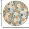 Martha Stewart x SAFAVIEH Area Rug Collection – 6′ Round, Cornucopia Beige, Handmade Wool & Viscose, Ideal for Living Room, Bedroom, Office, Dining Space (MSR3625C)(Cornucopia Beige)