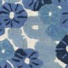 Martha Stewart x SAFAVIEH Area Rug Collection – 6′ Round, Cornucopia Beige, Handmade Wool & Viscose, Ideal for Living Room, Bedroom, Office, Dining Space (MSR3625C)(Azurite Blue)