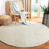 Martha Stewart x SAFAVIEH Area Rug Collection – 6′ Round, Oolong Tea Green, Handmade Wool & Viscose, Ideal for Living Room, Bedroom, Office, Dining Space (MSR3612B)(Milk Pail Green)