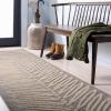 Martha Stewart x SAFAVIEH Area Rug Collection – 6′ Round, Oolong Tea Green, Handmade Wool & Viscose, Ideal for Living Room, Bedroom, Office, Dining Space (MSR3612B)(Chamois Beige)