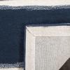 Martha Stewart x SAFAVIEH Area Rug Collection – 6′ Round, Toffee Gold, Handmade Wool & Viscose, Ideal for Living Room, Bedroom, Office, Dining Space (MSR3617B)(Wrought Iron/Navy)