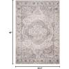 Martha Stewart x SAFAVIEH Area Rug Collection – 8′ x 10′, Ivory & Grey, Non-Shedding & Easy Cleaning, Ideal for Living Room, Bedroom, Office, Dining Space (MSR867A)(Ivory/Grey)