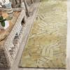 Martha Stewart x SAFAVIEH Area Rug Collection – 9′ x 12′, Spud, Handmade Wool, Ideal for Living Room, Bedroom, Office, Dining Space (MSR4548A)(Oolong Tea)