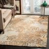 Martha Stewart x SAFAVIEH Area Rug Collection – 9′ x 12′, Spud, Handmade Wool, Ideal for Living Room, Bedroom, Office, Dining Space (MSR4548A)(Wrought/Iron)