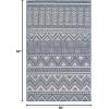 Martha Stewart x SAFAVIEH Outdoor Area Rug Collection – 4′ x 6′, Navy & Cream, Weather Resistant & Washable, Ideal for Patio, Backyard, Mudroom, Deck, Accent Space (MSRO318N)(Navy/Creme)