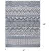 Martha Stewart x SAFAVIEH Outdoor Area Rug Collection – 4′ x 6′, Navy & Cream, Weather Resistant & Washable, Ideal for Patio, Backyard, Mudroom, Deck, Accent Space (MSRO318N)(Navy/Creme)