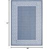 Martha Stewart x SAFAVIEH Outdoor Area Rug Collection – 4’5″ x 6’5″, Grey, Weather Resistant & Washable, Ideal for Patio, Backyard, Mudroom, Deck, Accent Space (MSRO331F)