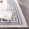 Martha Stewart x SAFAVIEH Outdoor Area Rug Collection – 4’5″ x 6’5″, Silver & Grey, Weather Resistant & Washable, Ideal for Patio, Backyard, Mudroom, Deck, Accent Space (MSRO331G)