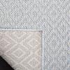 Martha Stewart x SAFAVIEH Outdoor Area Rug Collection – 5’3″ x 7’7″, Aqua & Cream, Weather Resistant & Washable, Ideal for Patio, Backyard, Mudroom, Deck, Dining Space (MSRO337J)(Aqua/Cream)