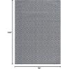Martha Stewart x SAFAVIEH Outdoor Area Rug Collection – 5’3″ x 7’7″, Aqua & Cream, Weather Resistant & Washable, Ideal for Patio, Backyard, Mudroom, Deck, Dining Space (MSRO337J)(Navy/Ivory)