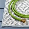 Martha Stewart x SAFAVIEH Outdoor Area Rug Collection – 5’3″ x 7’7″, Aqua & Cream, Weather Resistant & Washable, Ideal for Patio, Backyard, Mudroom, Deck, Dining Space (MSRO337J)(Grey/Cream)